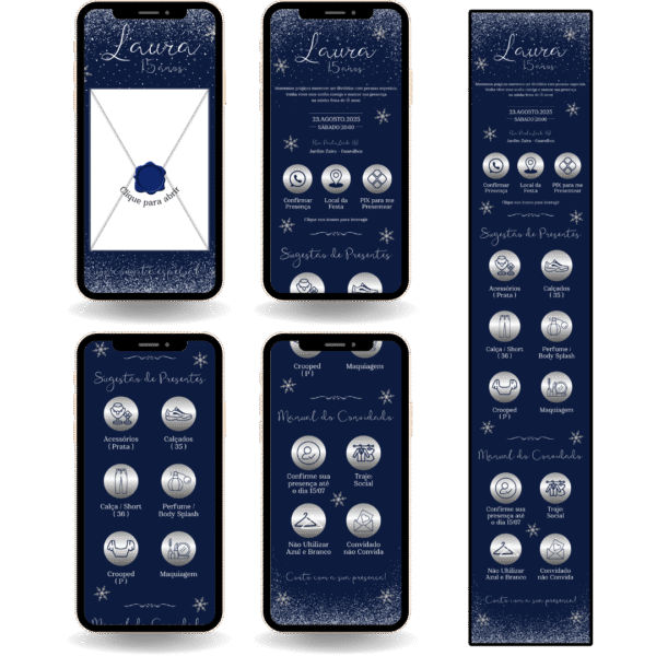 Convite Interativo Premium Jardim de Inverno