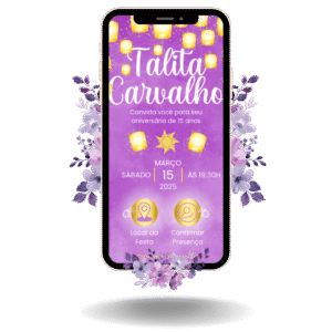 Convite Interativo Basic Enrolados/Rapunzel