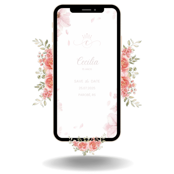 Save the Date Tradicional - Rosa Claro
