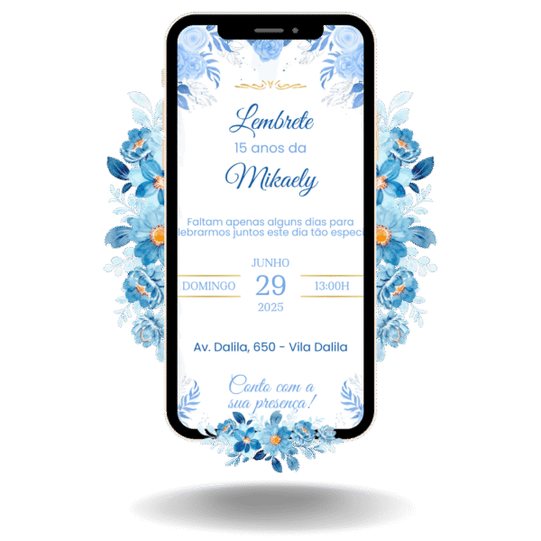 Lembrete Tradicional - Azul