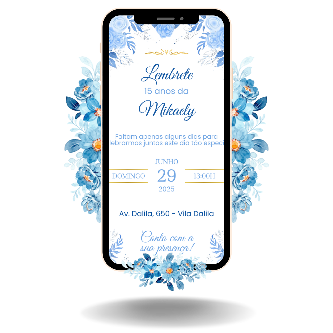 Lembrete Tradicional - Azul