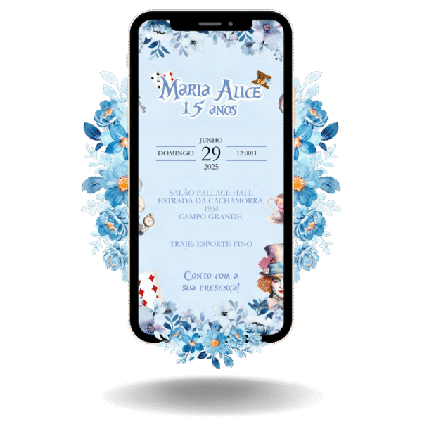 Lembrete Tradicional - Alice no País das Maravilhas