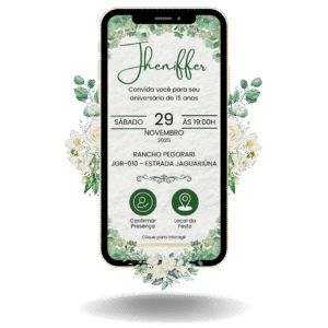 Convite Interativo Basic - Verde