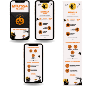 Convite Interativo Premium - Halloween