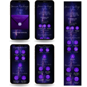 Convite Interativo Premium - Galáxia