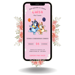 Convite Tradicional - Bluey