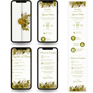 Convite Interativo Premium - Verde