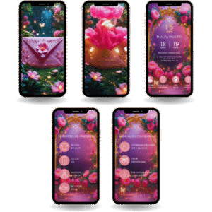 Convite Interativo Cinematográfico - Rosa