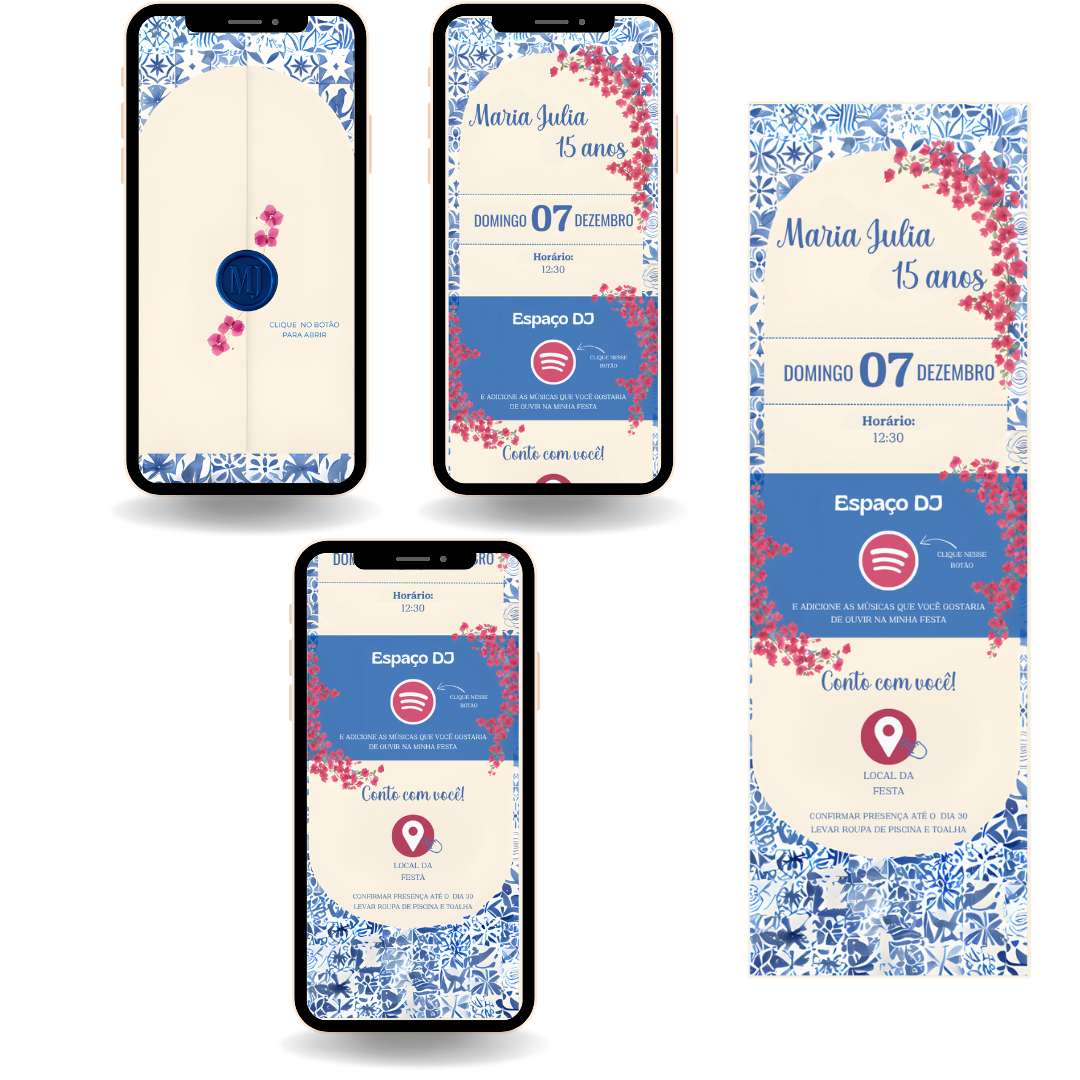 Convite Interativo Premium - Mamma Mia