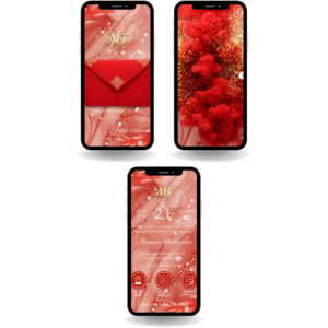 Convite Interativo Cinematográfico - Vermelho