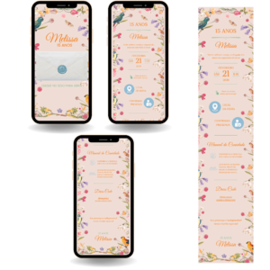 Convite Interativo Premium - Jardim / Bosque