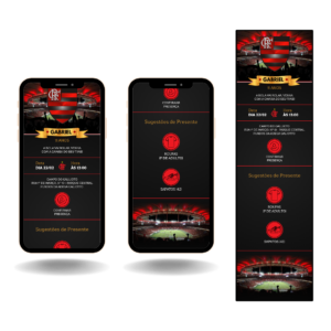 Convite Interativo Pro - Flamengo