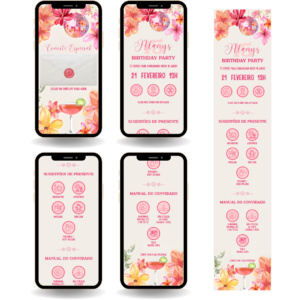 Convite Interativo Premium - Tropical