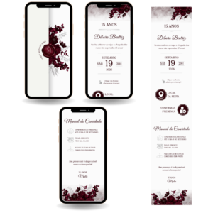 Convite Interativo Premium - Marrom