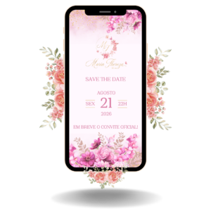 Save the Date Tradicional - Rosa Claro